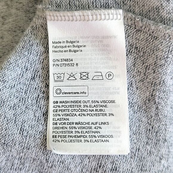 H&M Long Sleeved Oversized Turtleneck Side Slits Sweater Fall Winter Cozy - Picture 12 of 14